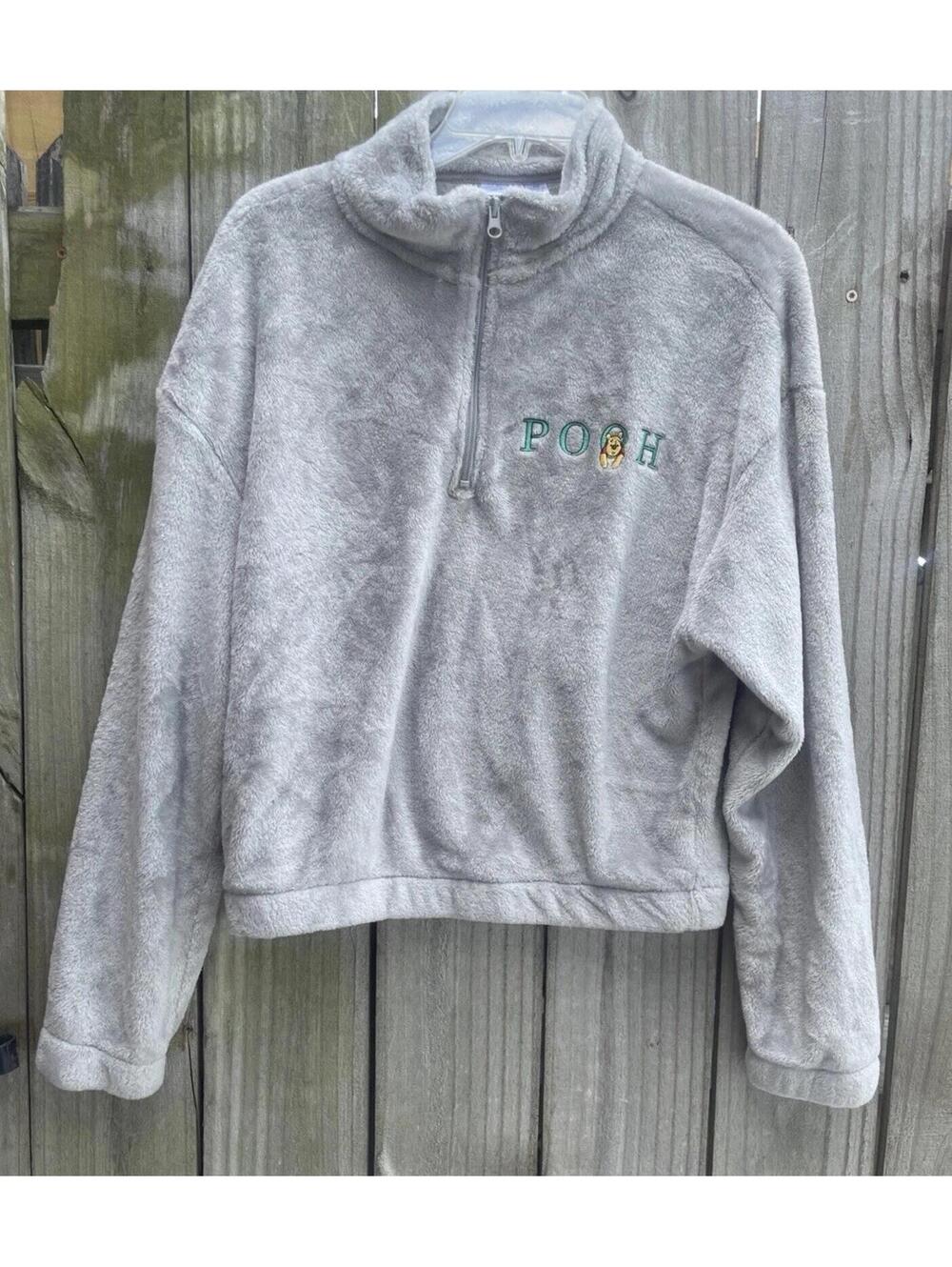 Disney Small Grey Winnie The Pooh Jacket Grey Half Zip